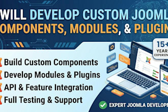develop custom joomla component, module, or plugin