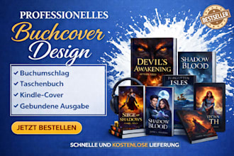 buchcover design fur amazon KDP und ebook cover erstellen