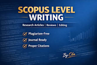 write, edit and format scopus journal research articles professionally