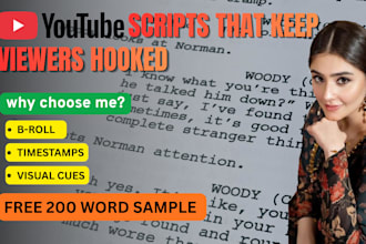 be your youtube script writer