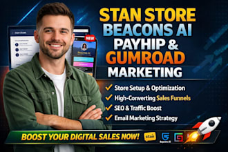 do stan store stan store marketing, beacons ai, payhip, gumroad marketing