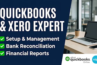 setup manage quickbooks online wave xero bookkeeping