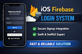 integrate firebase auth and local database for your ios app
