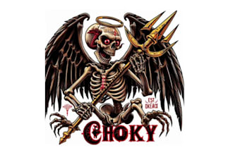 quality skull gunner logo with unlimited revision