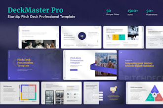 design corporate pitch deck presentation company profile business ppt slide
