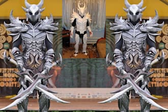 create custom cosplay armor anime props eva foam costume wearable cosplay suit