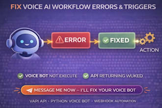 debug vapi voice bot workflow API errors python webhook and automation issues