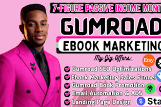 setup gumroad store,gumroad SEO,gumroad book promotion,ebook marketing funnel