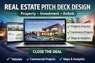 design real estate pitch deck, property presentation investor deck