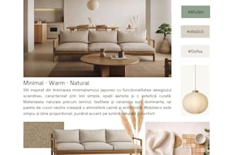 create a professional interior mood board for any room