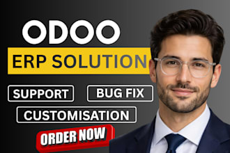 fix odoo erp bugs customize CRM pos and API integration fast