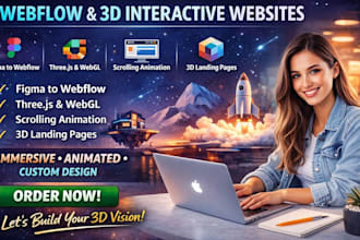 3d interactive webflow website 3d interactive website threejs webgl 3d website