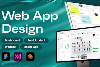 design UX UI for saas, CRM, dashboard, web app, mobile app