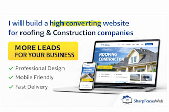 build high converting websites for roofing and construction businesses