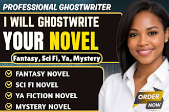 ghostwrite for fantasy, litrpg, sci fi, ya,isekai, and mystery novels