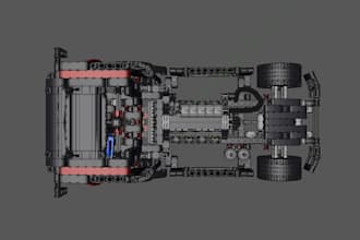 design 3d lego model cars, houses, bikes with PDF instructions lego technic