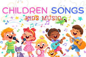 compose and produce christian kids choir, nursery rhymes kids music jingles