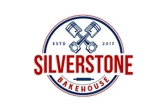 design classic motorsport baking company logo