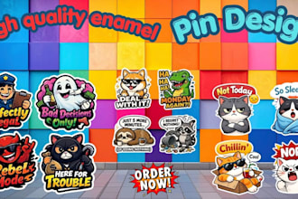 design custom enamel pins for your brand or merch