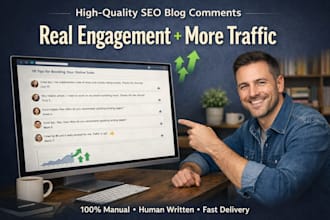 write comment high quality SEO blog comments for traffic and  engagement