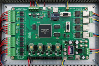 design industrial pcb for automation ,plc controllers and robotics with firmware