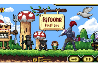 create pixel art and animation
