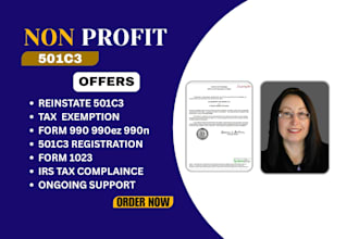 reinstate 501c3 irs tax exempt form 990 990ez nonprofit registration 1023, bylaw