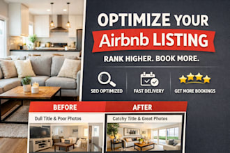 optimize your airbnb listing for higher bookings and better ranking with SEO