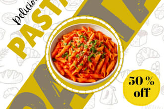 design food poster for restaurant