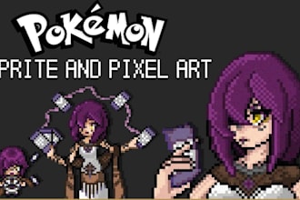 do pixel art in pokemon style