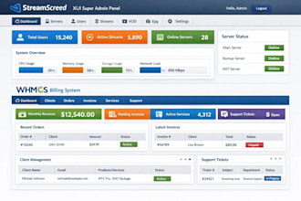 automate streamscreed xui one and nxt  super admin with whmcs billing system