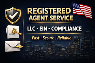 register US llc, provide US registered agent service in all 50 states