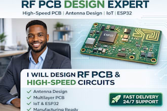 do pcb design, rf pcb, iot, esp32, arduino and multilayer pcb
