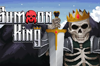 create steam capsule art in pixel art style