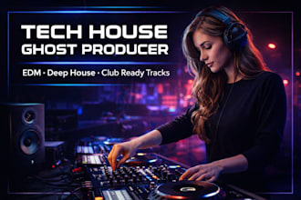 tech house, ghost producer, edm ghost producer, music production, house music