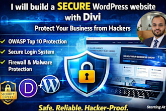 build a wp website with divi protect your business hackers