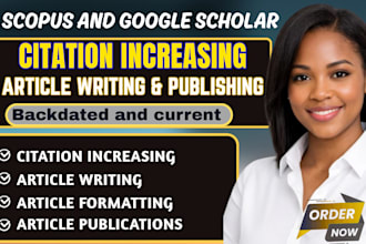 increase and backdate citation to google scholar, article writing and publishing