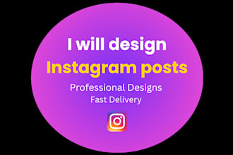 design instagram posts, fast delivery
