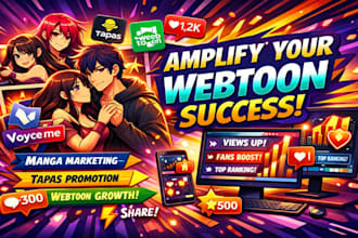 promote your webtoon and boost manga visibility fast