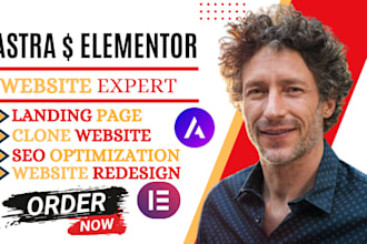 astra pro elementor pro kadence wordpress website design responsive SEO