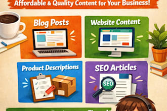 write high quality articles and blog post