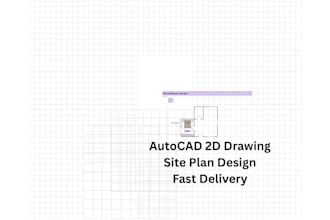 do land surveying, site plan and autocad 2d drawing