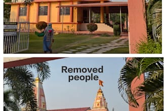 remove objects and people in image