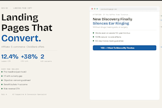 create a conversion optimized affiliate landing page with ai copywriting