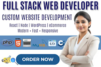 professional full stack web developer, react, nodejs, PHP, wordpress, ecommerce