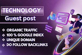 do tech guest post backlinks, on high da USA, UK technology blogs