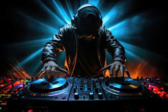 produce epic deep podcast dj intro, radio sweepers, dj drop, dj visual, vj loops