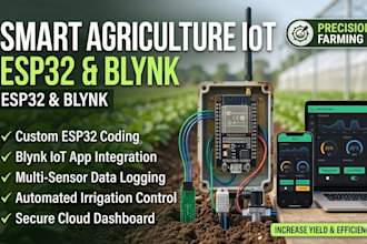 program esp32 iot smart agriculture solutions using blynk or mqtt