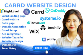 design carrd website carrd landing page redesign carrd website landing page card