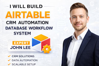 build airtable CRM, automation, database and workflow system